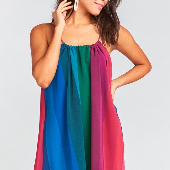 SMYM Carlotta Mini Dress in Madly Stripe - Picture 2 of 3